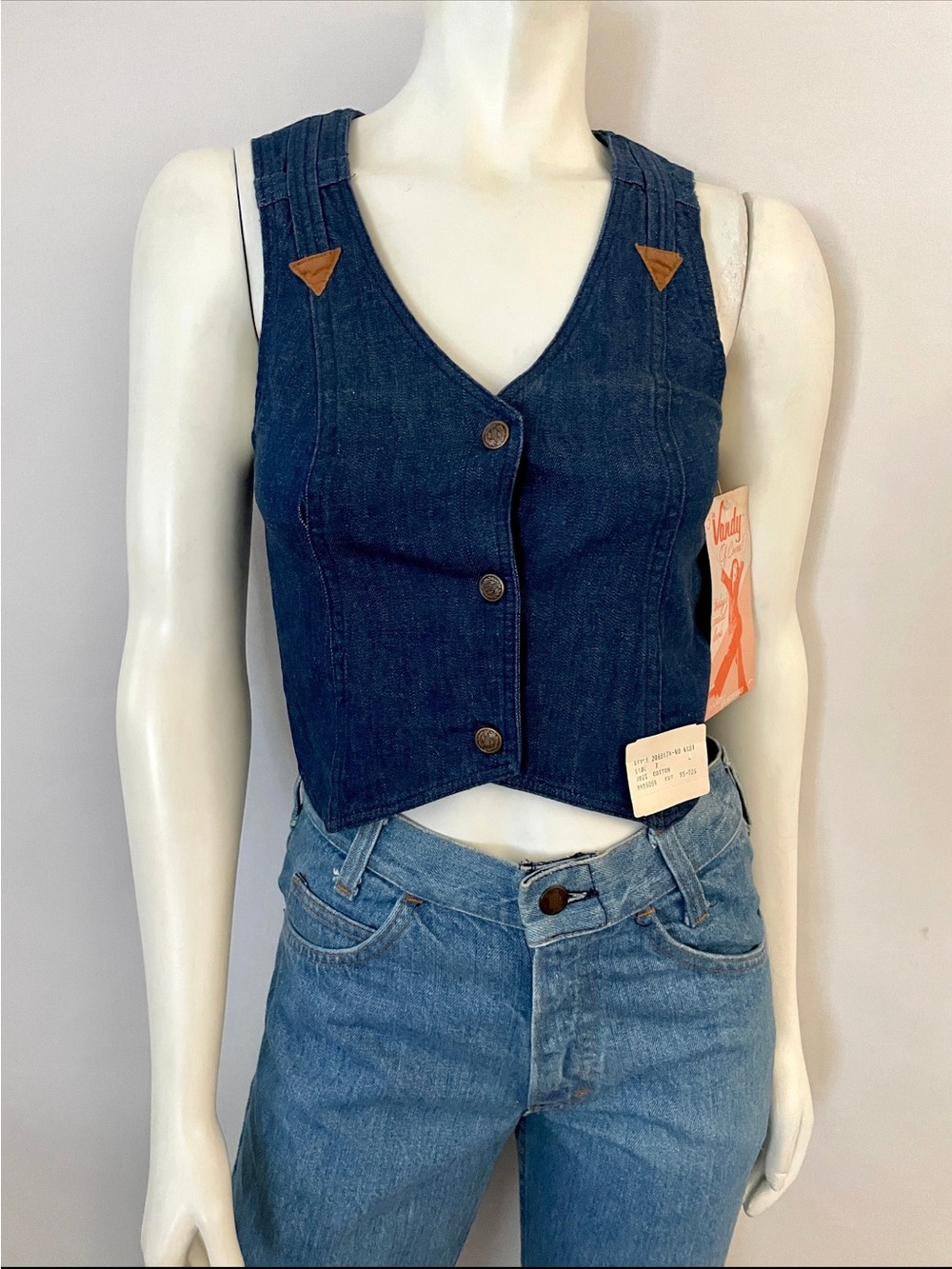 Vintage 70's Deadstock Denim Vest